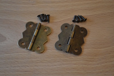 Box Hinges Antique Bronze (2 pack)